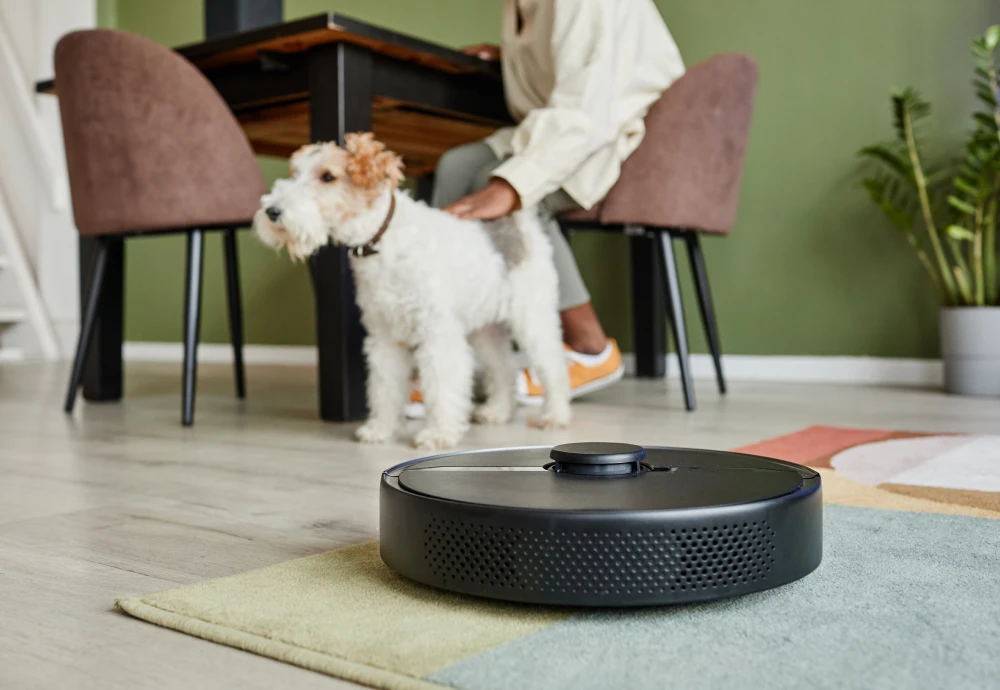 robot vacuum pet hair self cleaning